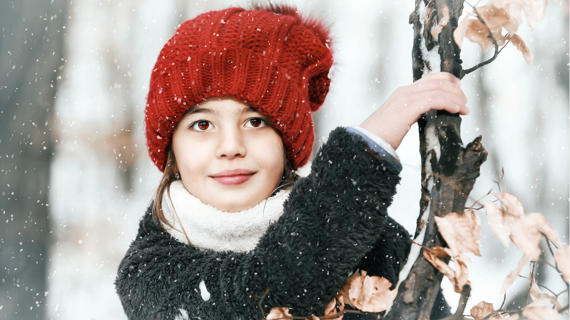 téli gyermek fotózás